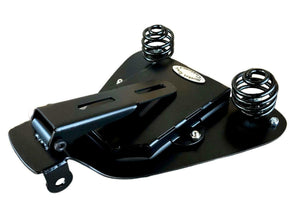 2004-2006 Harley Sportster Spring Solo Seat Mount Kit Blk Dis Leather Rivets bcs - Mother Road Customs