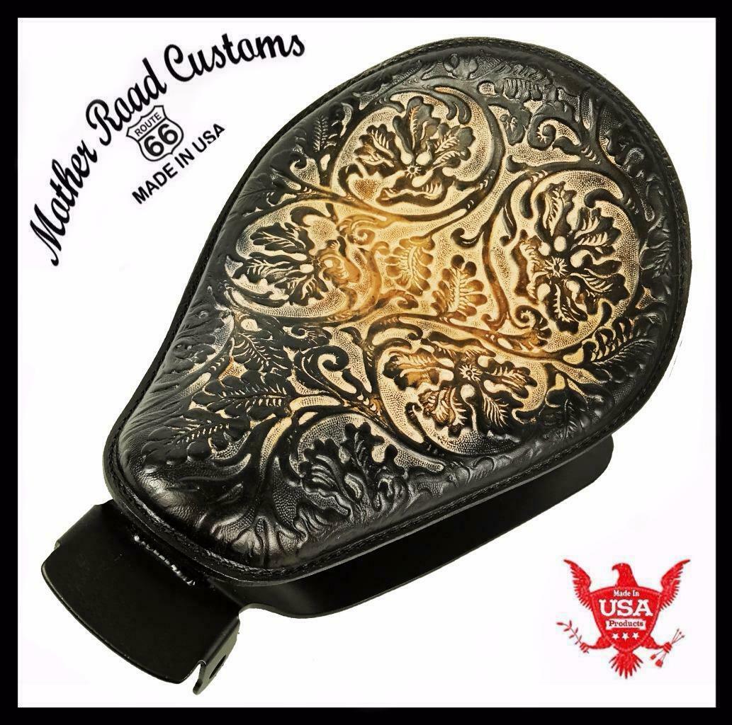 2010-2022 Sportster Harley Spring Solo Seat Mount Kit Oak Leaf Tool Leather bcs