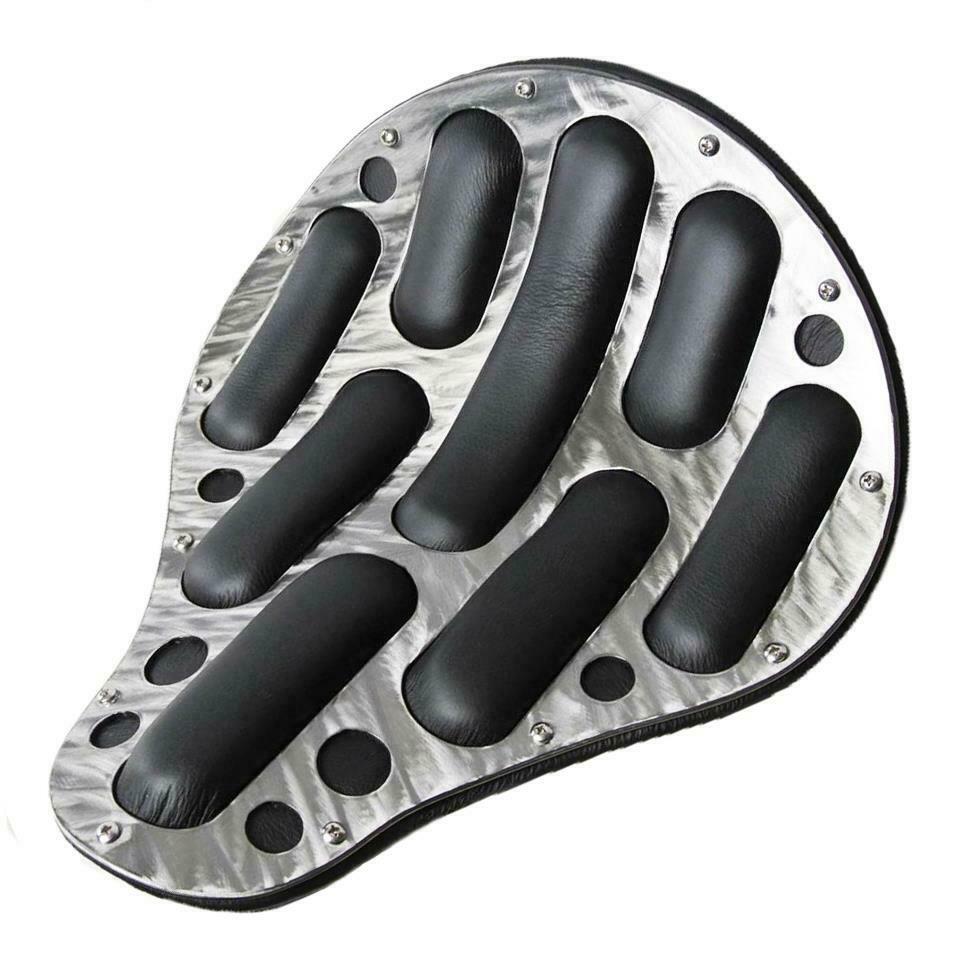 Spring Seat Chopper Harley Sportster 12x13 Easy Rider Powder Coat BL Leather
