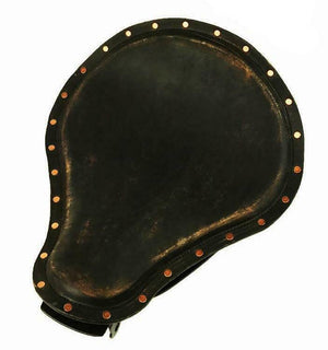 2010-2022 Sportster Harley Seat Kit Black Distressed Copper Rivets Leather bs