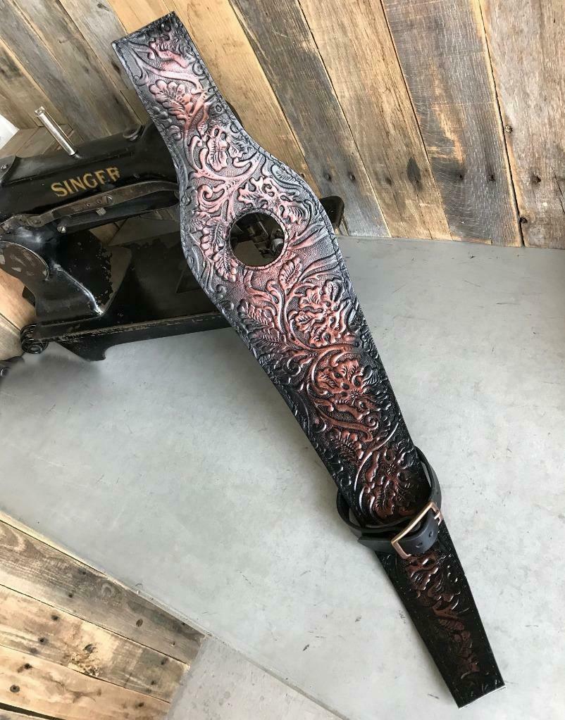 Tank Bib 2004-2022 Harley Sportster Antique Black Copper Leather Fits All Models