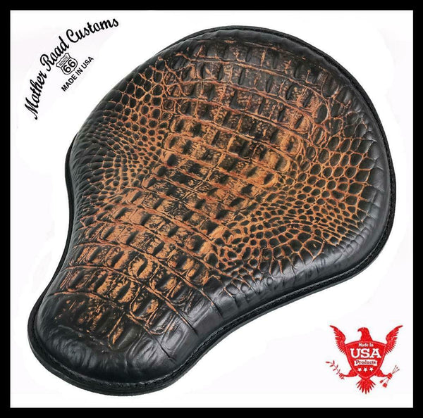 Bobber & Chopper Custom Seat Alligator Nature