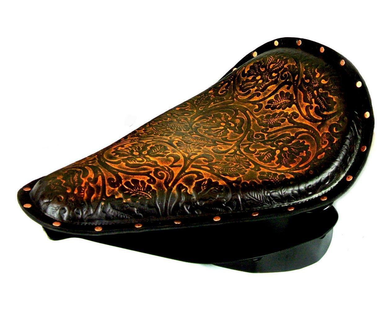 2000-2017 Harley Softail Spring Seat Co Rivets Mounting Kit Ant Brn Leather bc - Mother Road Customs