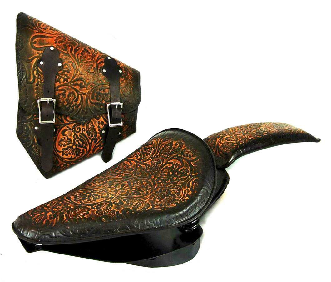 2000-2017 Harley Softail Spring Seat P-Pad Conversion Mounting Kit Ant Brown bcs - Mother Road Customs