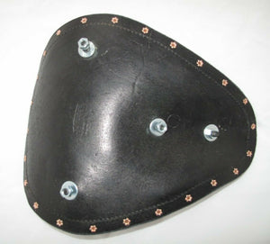 11x14 Leather Hand Tooled Spring Seat Rivets Chopper Harley Davidson Sportster - Mother Road Customs