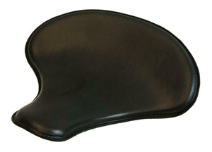 Spring Solo Tractor Seat Chopper Bobber Harley Sportster 15x14" Black Leather - Mother Road Customs