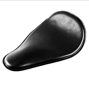 11x16 Black Leather Spring Solo Seat Chopper Bobber Harley Softail - Mother Road Customs