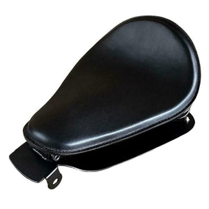 2010-2022 Spring Solo Seat Mounting Kit Pad Sportster 10x13" Black Leather bcs