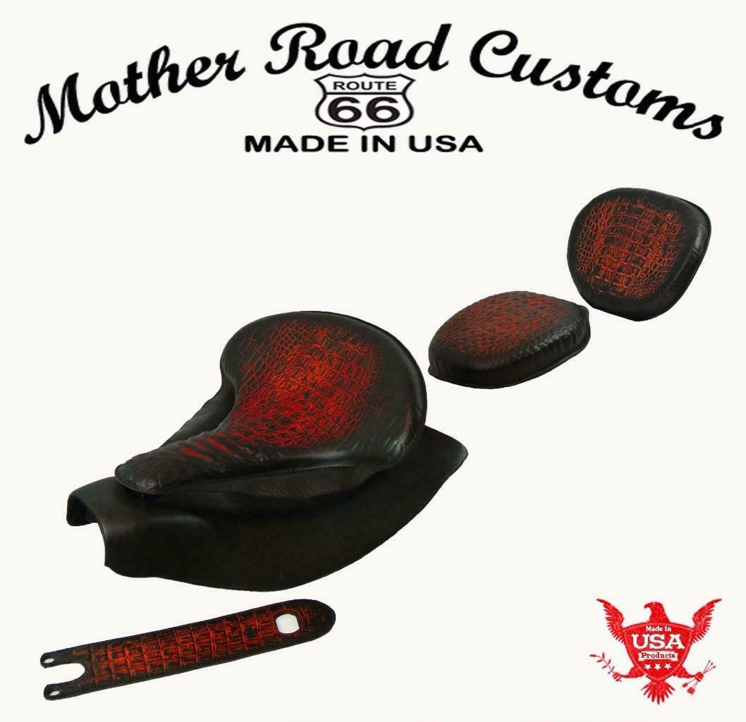 2014-2021 Indian Chief Spring Seat Mounting Kit Pad Back Rest Bib AntRed Gator  bs