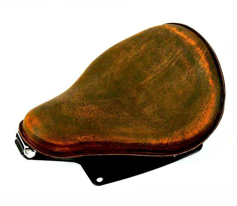 2006-2017 Harley Dyna Spring Seat  201 Brown Distressed Installation Kit  bcs - Mother Road Customs
