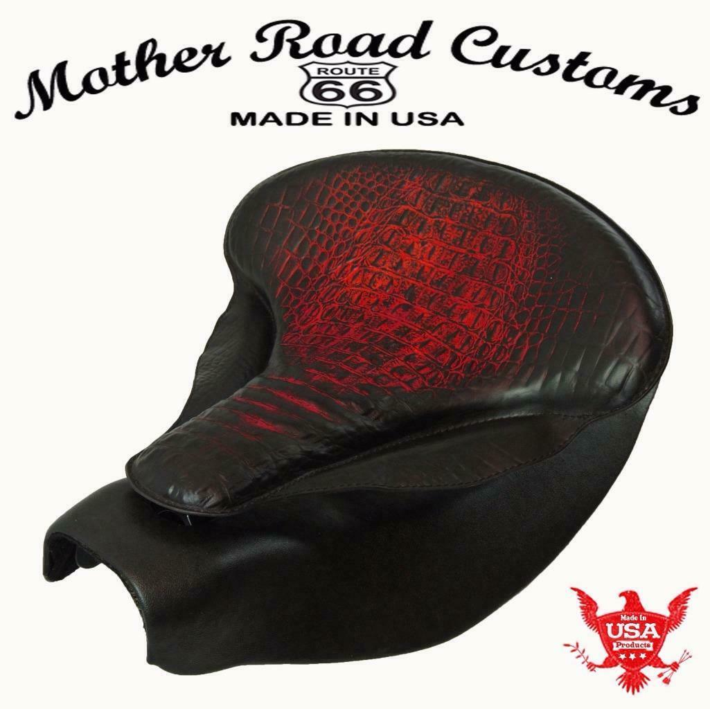 2014-2021 Indian Chief Spring Seat Mounting Kit Ant Red Gator Leather bs MRC