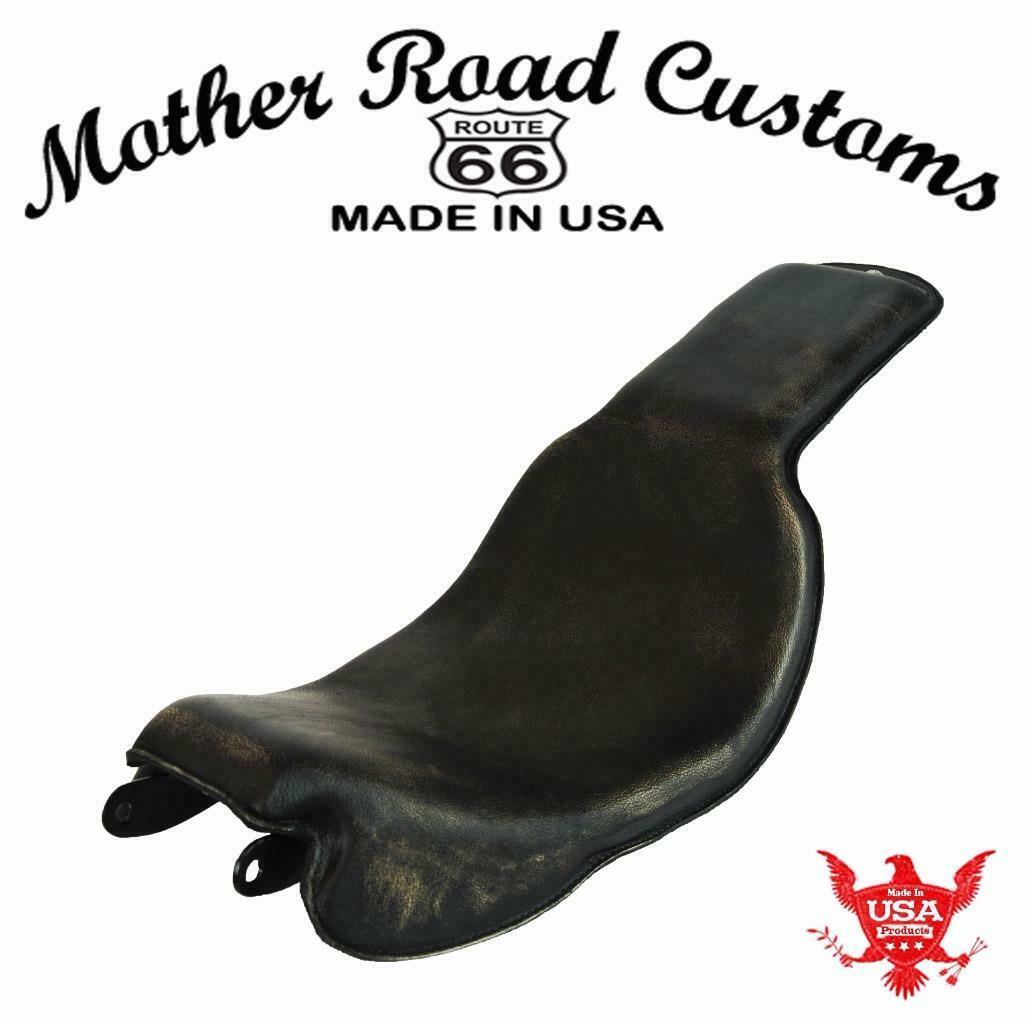 2006-2017 Harley Dyna On The Frame Blk Dist Seat All Models Low Rider Super Wide - Mother Road Customs