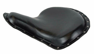 Spring Tractor Seat Harley Sportster Indian Scout 15x14" black S Rivets Leather - Mother Road Customs