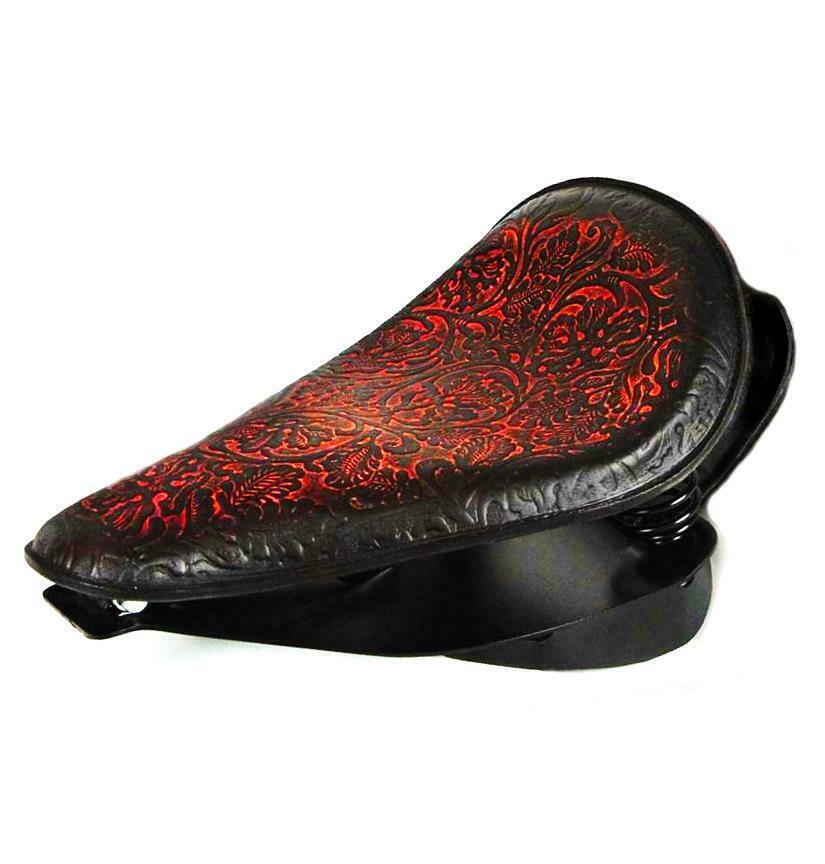 2000-2017 Harley Softail Spring Seat Conversion Mounting Kit Ant Red Oak Leaf bc - Mother Road Customs