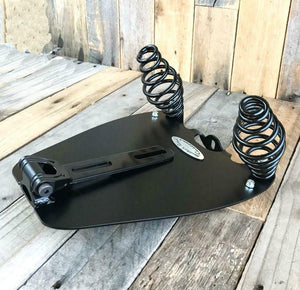 2015-20 Indian Scout & Bobber Spring Seat Mounting Kit Blk 15x14" Tractor Pad bc - Mother Road Customs
