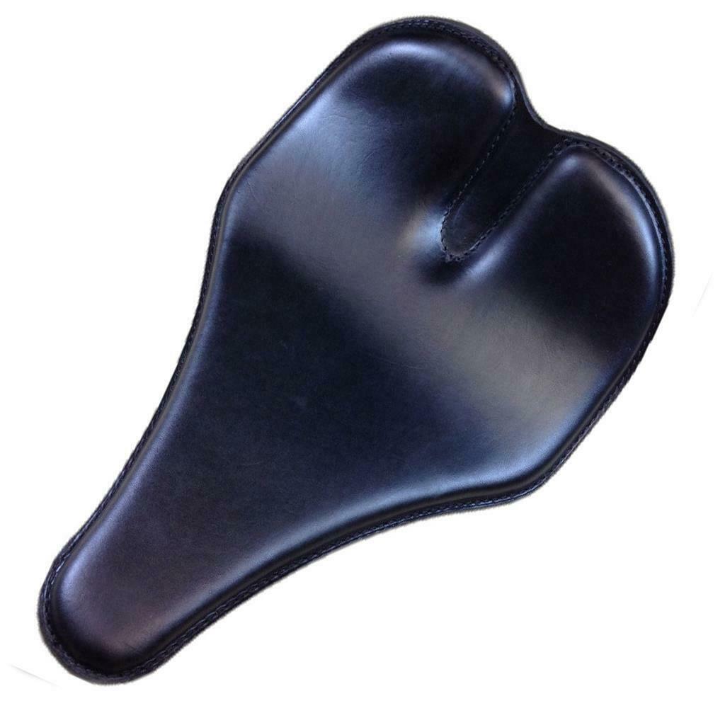 12x15" Lnose Groove Black Chopper Harley Sportster Dyna Seat Mother Road Customs - Mother Road Customs