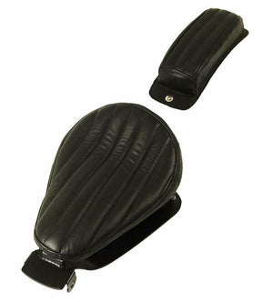 2010-2020 Harley Sportster Spring Seat Black Tuck Leather P-Pad Mounting Kit bs - Mother Road Customs