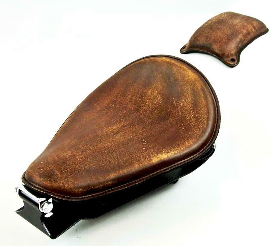 Seat 1985-2016 Honda Rebel 250 Spring Mounting Bobber Kit  P-Pad Brown Dist bc - Mother Road Customs