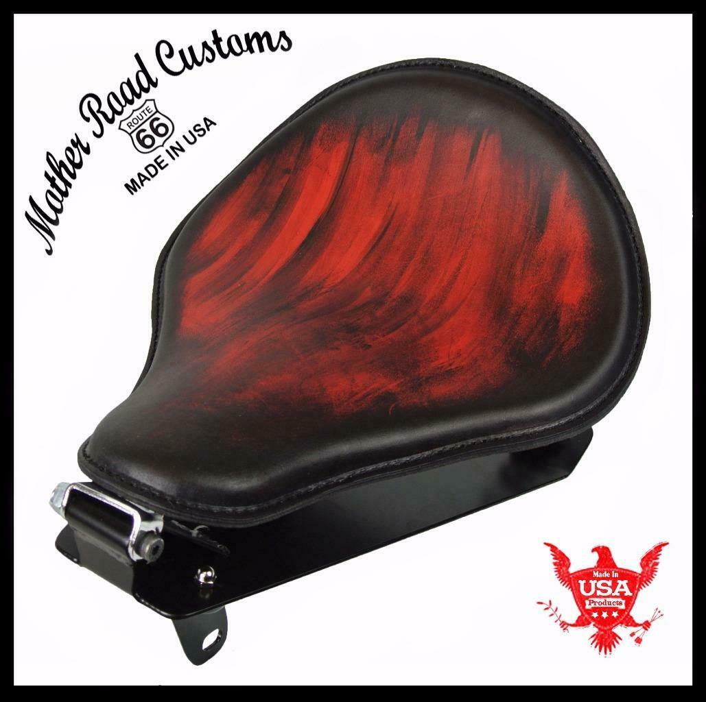 2014-2025 Yamaha Bolt Spring Seat Conversion Kit Ant Red Smooth Leather bcs