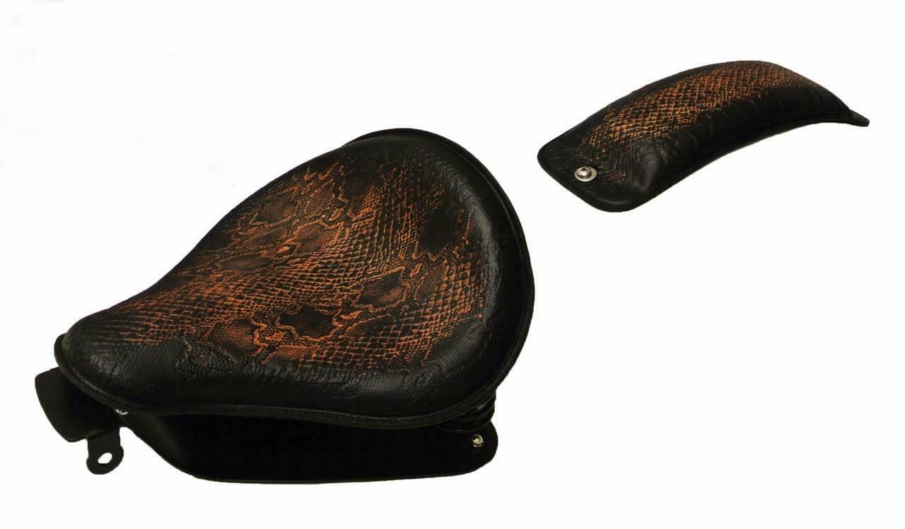 2010-2022 Sportster Harley Seat Ant Brn Leather 48 Conversion Kit & P-pad bcs