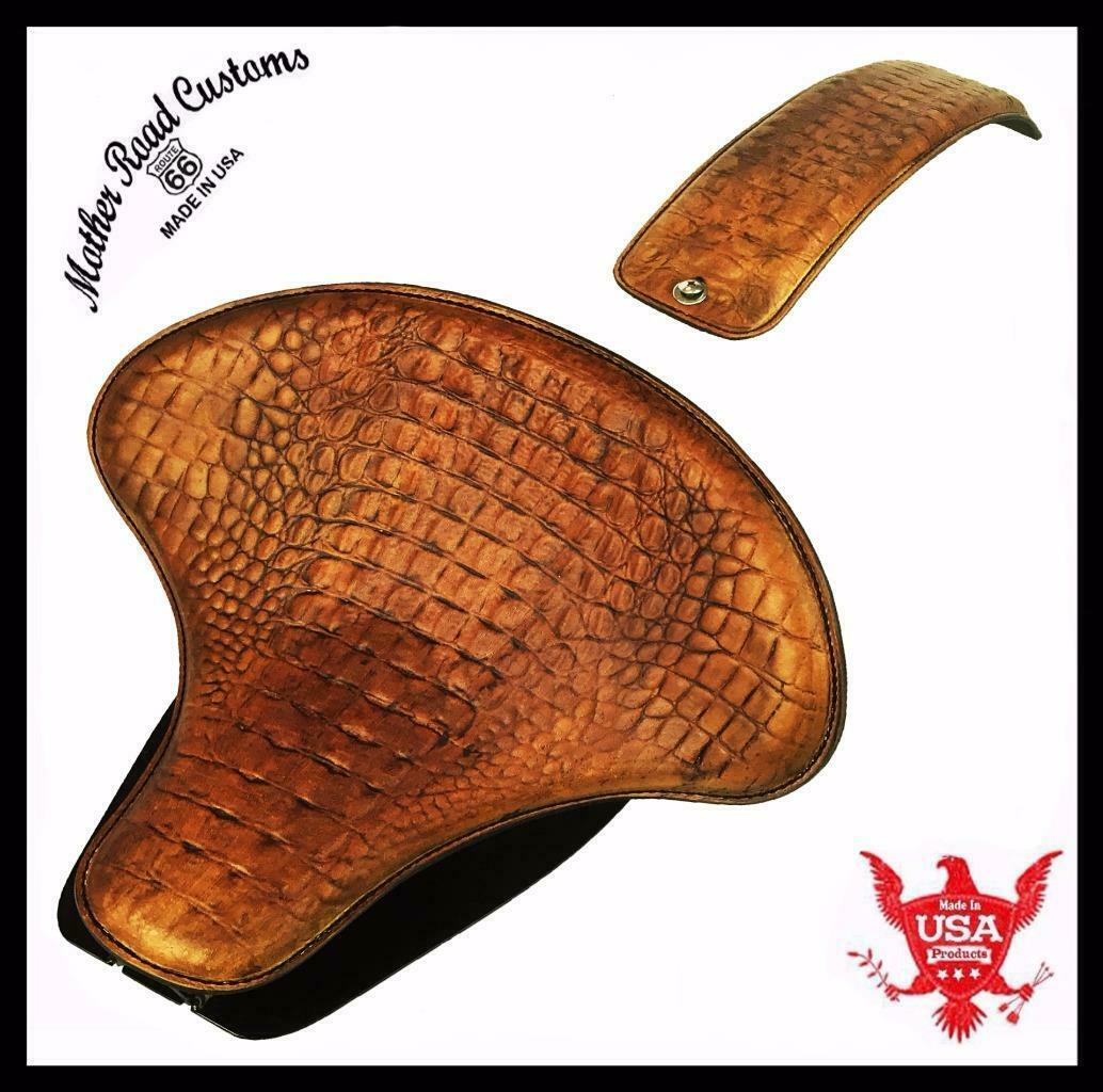 2015-2020 Indian Scout Spring Seat 15x14" Tractor Tan Gator  Mounting Kit Pad bc - Mother Road Customs