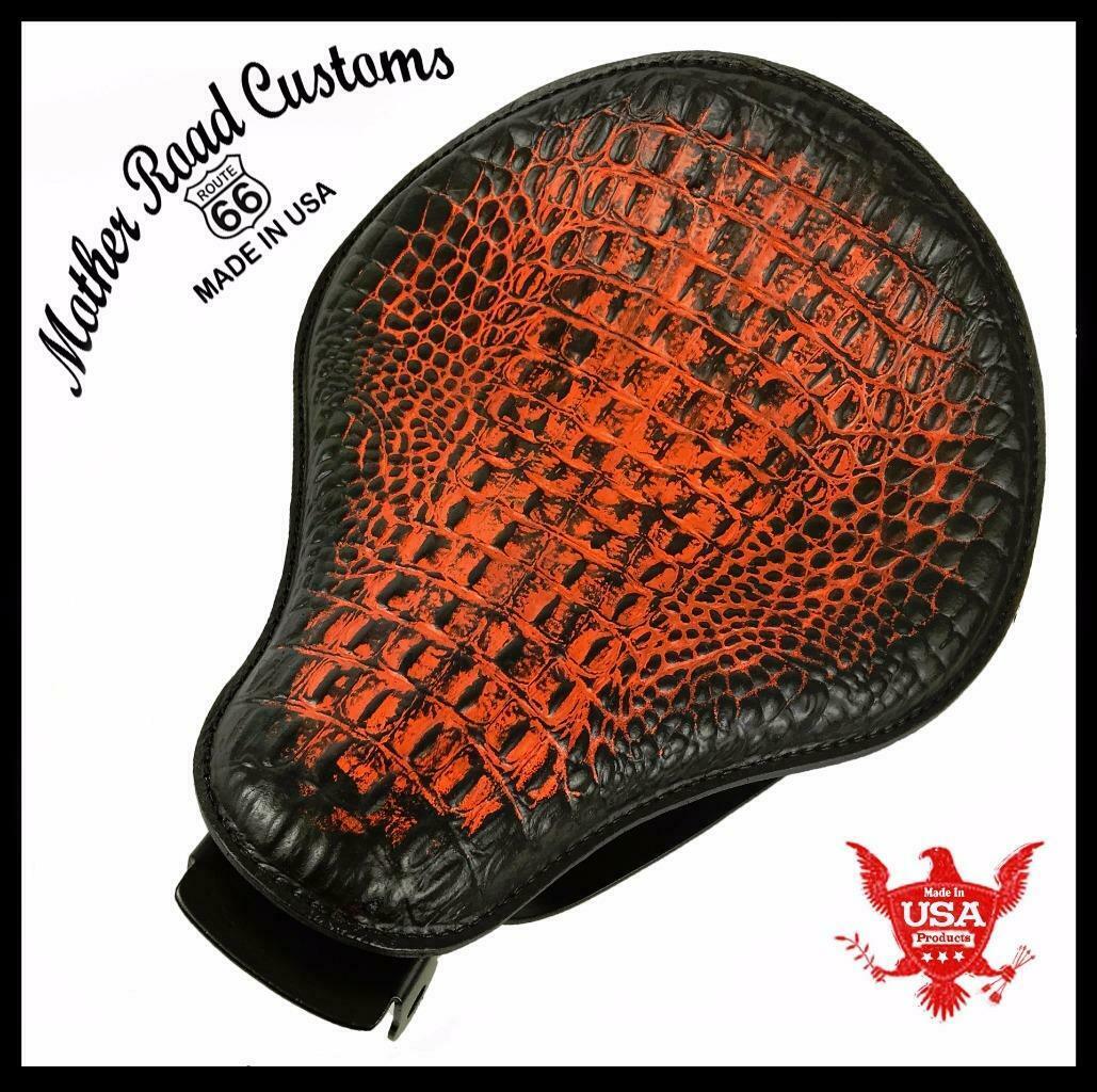 2004-2006 Sportster Harley Spring Solo Seat Mount Kit Ant Oran Gator Leather bcs - Mother Road Customs