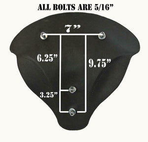 2014-2021 Indian Chief Bomber Brown Spring Seat Mounting Kit Pad Back Rest Bib bs