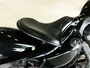 2010-2020 Sportster Harley No Spring Mounting Kit 15x14 Blk Leather Tractor Seat - Mother Road Customs