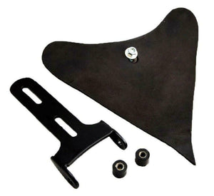 2010-2020 Sportster Harley No Spring Mounting Kit 15x14 Blk Leather Tractor Seat - Mother Road Customs