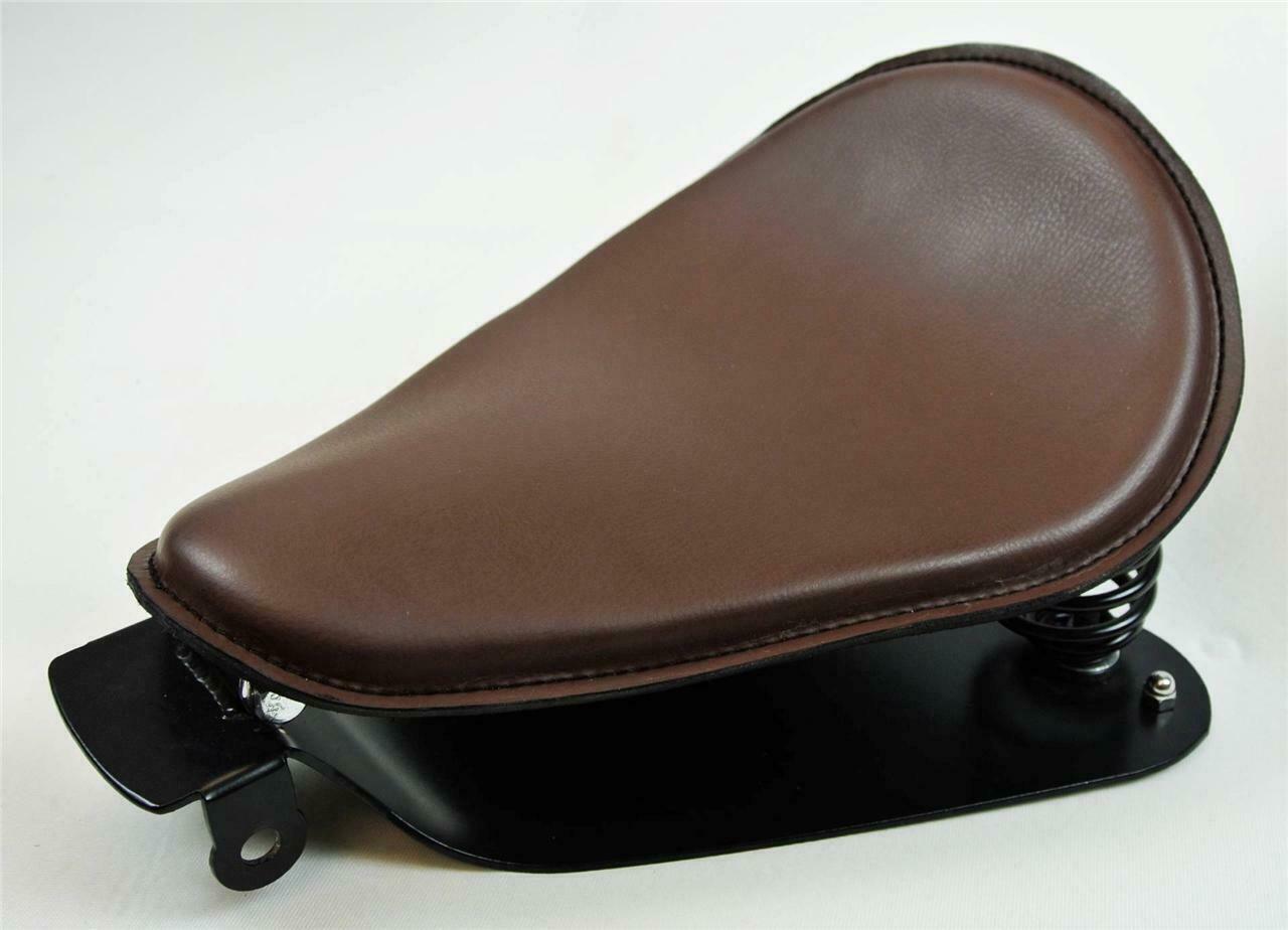 2010-2022 Sportster Spring Solo Seat Mounting Kit USA 10x13" Brown Pleather bcs