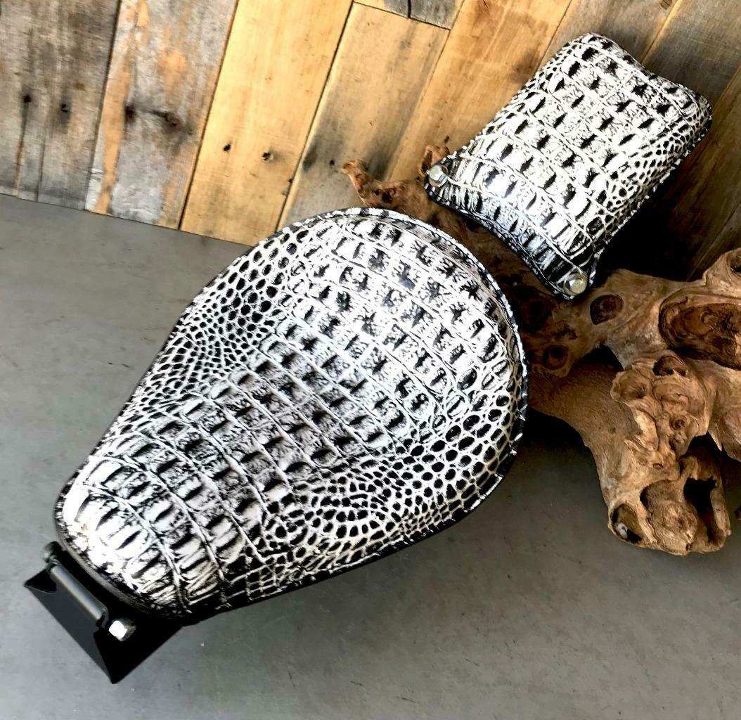 Spring Seat 1985-2016 Honda Rebel 250 Pad Mounting BlkWh Alligator Bobber Kit bc - Mother Road Customs