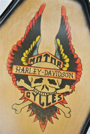 harley davidson skull tattoo