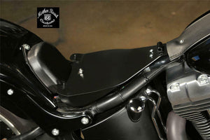 2000-2017 Harley Softail Spring Seat 11x16 Black Pad Conversion Mounting Kit bc - Mother Road Customs