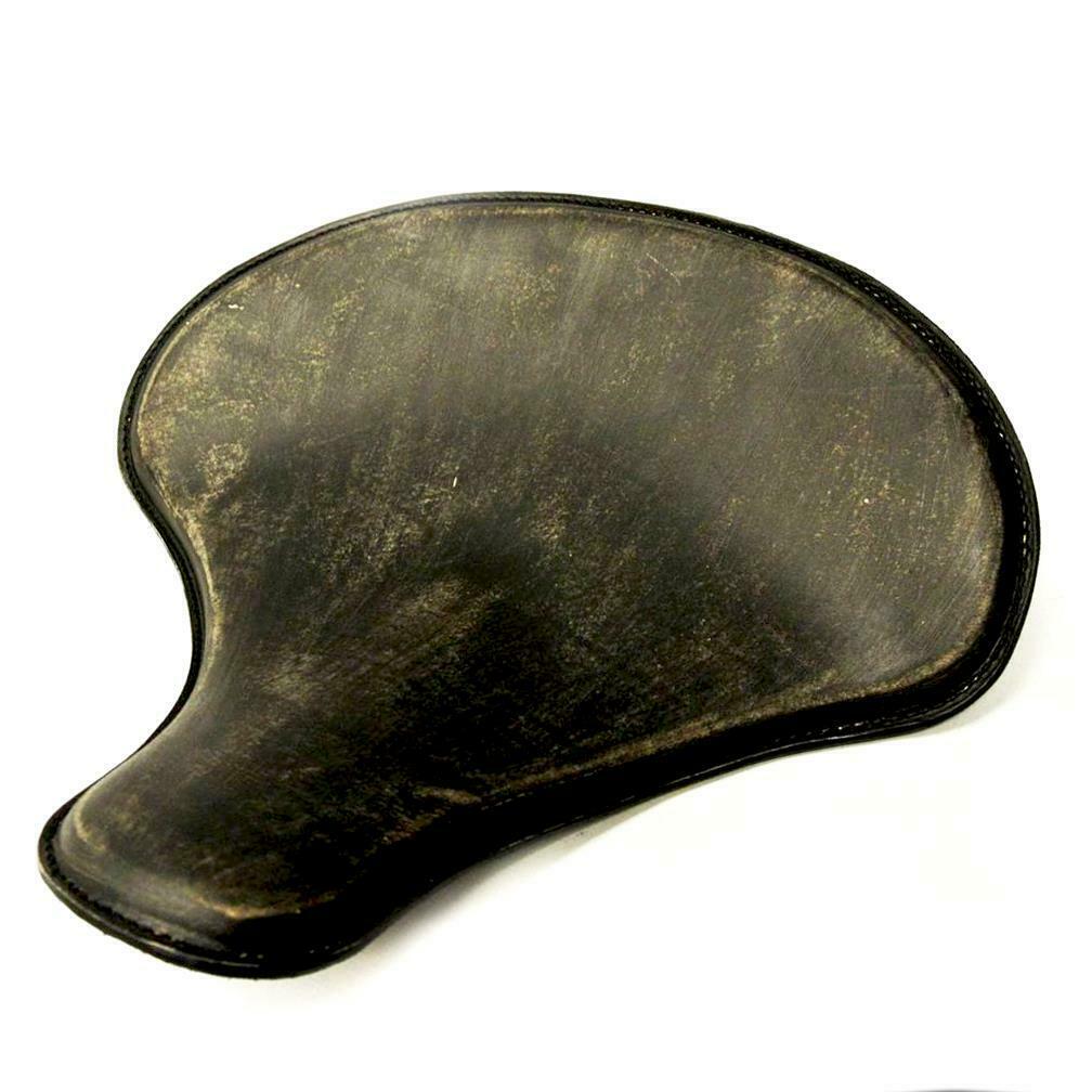 Spring Solo Seat Chopper Bobber Harley Sportster 15x14" Tractor Black Ds Leather