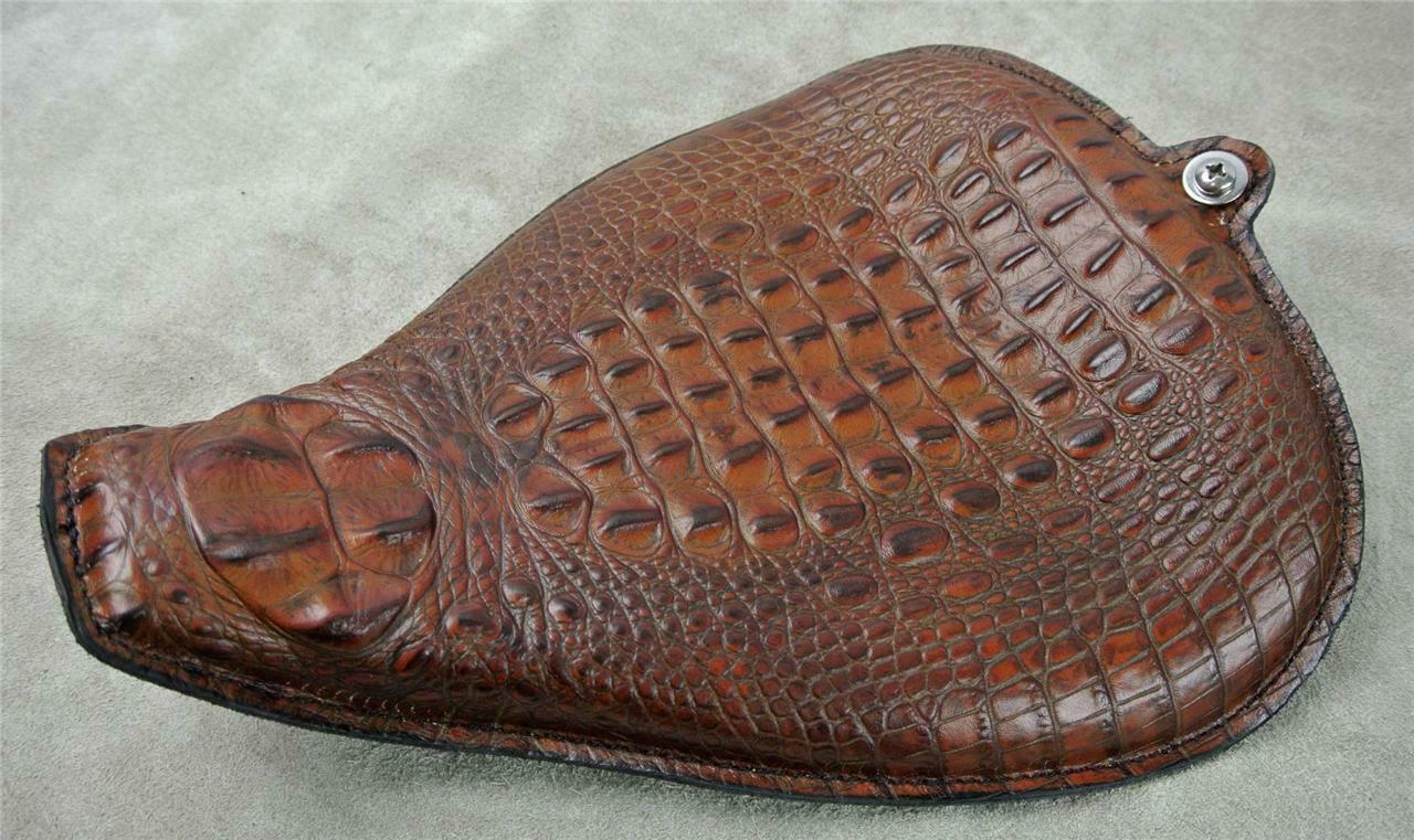 2010-2022 Sportster Harley On The Frame Seat USA Brown Gator Leather All Models