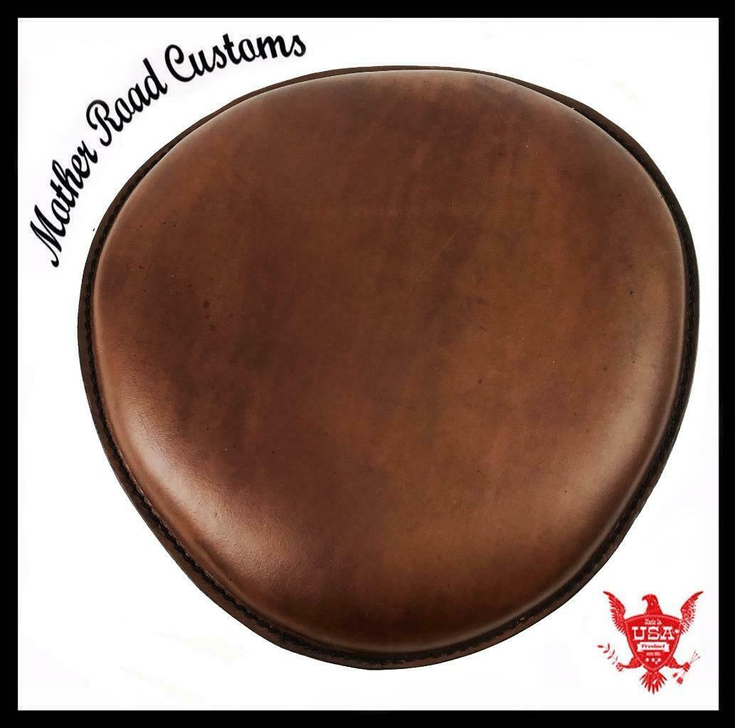 2015-2020 Indian Scout Back Rest Fits Stock Back Rest Bracket Brown Leather MRC - Mother Road Customs