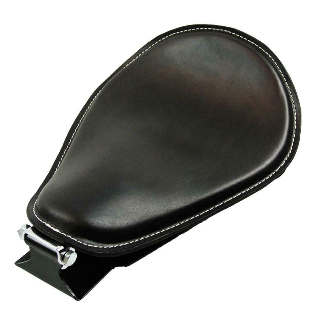 Spring Seat 1985-2016 Honda Rebel 250 Mounting Bobber Kit Black White Stitch bc - Mother Road Customs