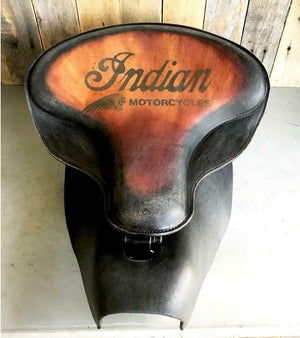 2014-2021 Indian Chief Spring Seat Mounting Kit Pad Back Rest Bib Ant Brn Dist bc