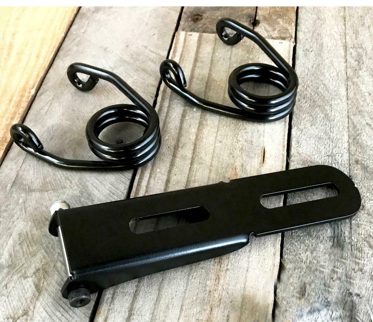 Bolt On Spring Seat Mounting Hinge Hardware Harley Chopper Black 2" Springs MRC - Mother Road Customs