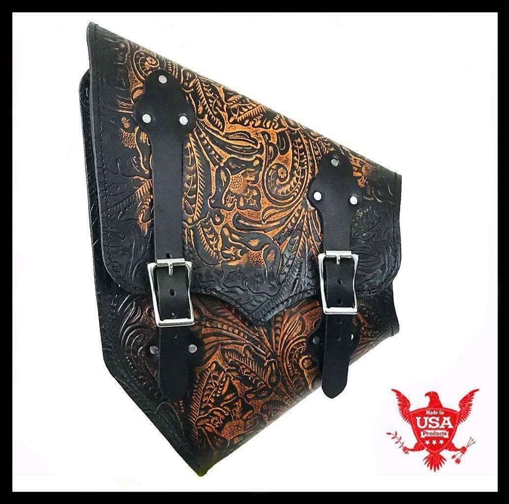LBH ganpati handicraft 2 X Motorcycle Side Pouch Black Leather Side Pouch  India | Ubuy