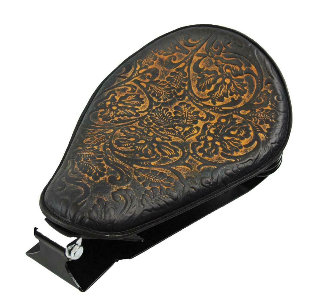 Spring Seat 1985-2016 Honda Rebel 250 Pad Mounting Bobber Kit Ant Brn Oak L bc - Mother Road Customs