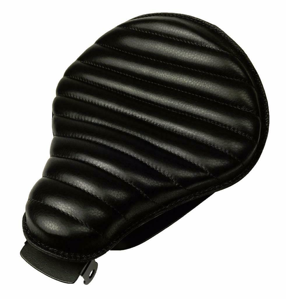 2004-2006 Sportster Harley Spring Solo Seat Mount Kit Blk Tuck Roll Leather bcs - Mother Road Customs