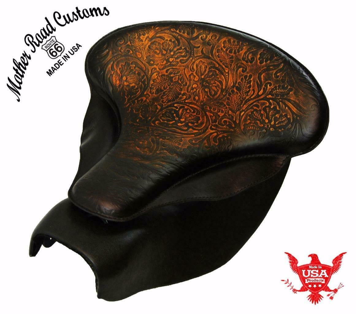 2014-2021 Indian Chief Spring Seat Mounting Conversion Kit AntBrn Oak Leather bs