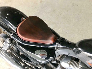 2010-2020 Harley sportster seat Fits All Models On Frame Dark 201 Brown Leather - Mother Road Customs