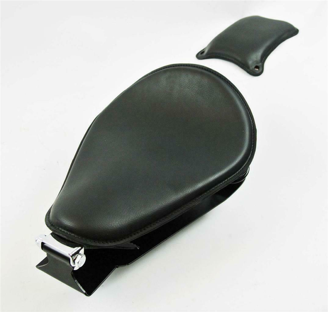 1985-2016 Honda Rebel 250 Spring Seat P-Pad Mounting Bobber Kit Black Pleather b - Mother Road Customs