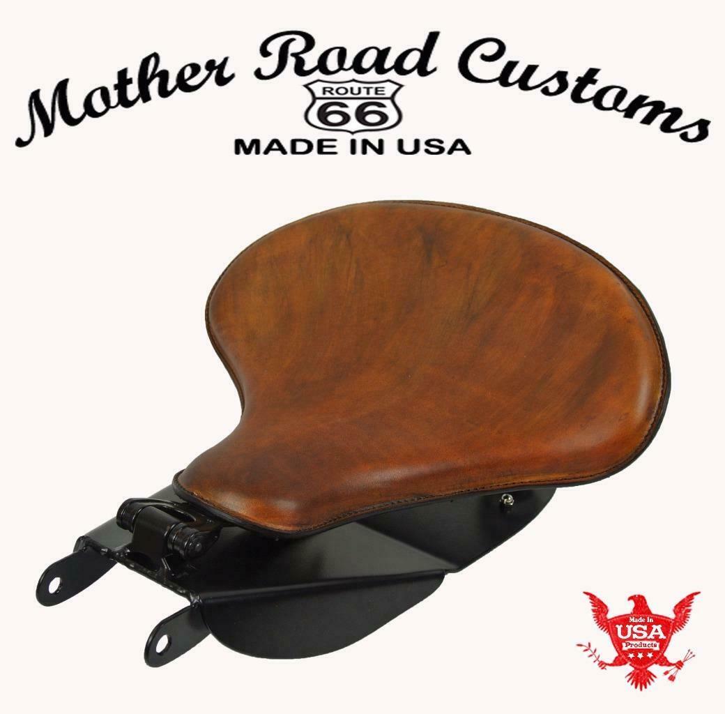 1996-2005 Harley Dyna Spring Solo Seat Mounting Installation Kit Antique Tan bcs - Mother Road Customs