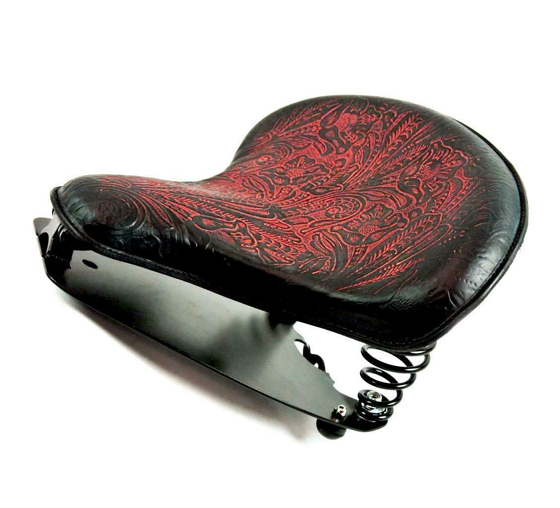 2015-20 Indian Scout & Bobber Spring Tractor Seat Ant Red Tooled Mounting Kit - Mother Road Customs