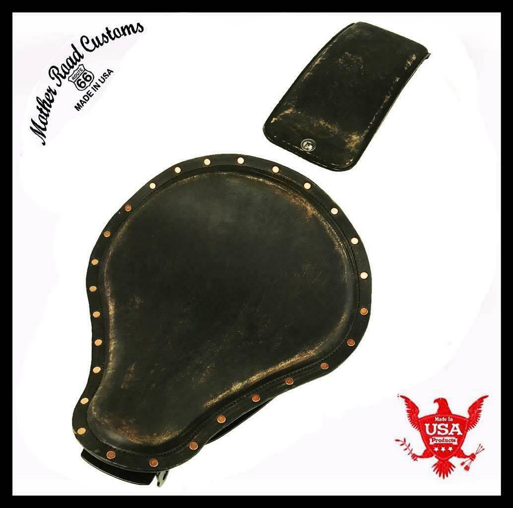 2004-2006 Harley Sportster Spring Seat Solo Passenger Mounting Kit BlkDist Riv b - Mother Road Customs