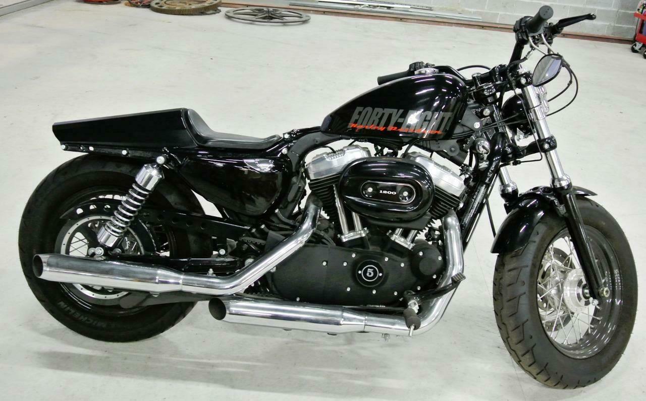 2010-2022 Harley Sportster Cafe Racer Cowl Steel Fender Black