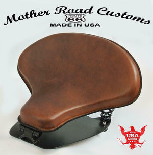 2015-2020 Indian Bobber & Scout Spring Tractor Seat Soft Brown Mounting Kit bc - Mother Road Customs